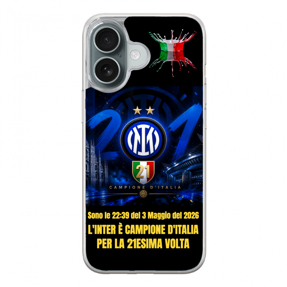 IPHONE 16 COVER NERAZZURRI CAMPIONI