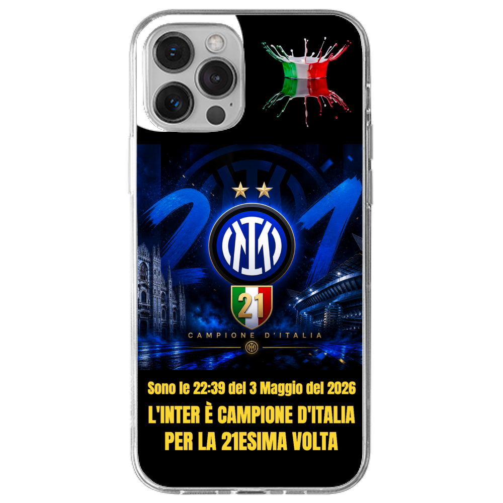 IPHONE 13 PRO MAX COVER NERAZZURRI CAMPIONI