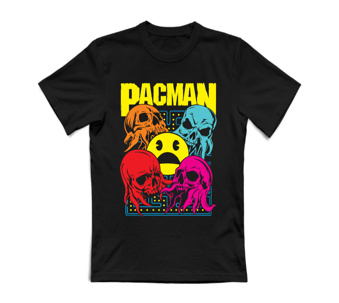 T-SHIRT UNISEX ADULTI E BAMBINI PACKMAN