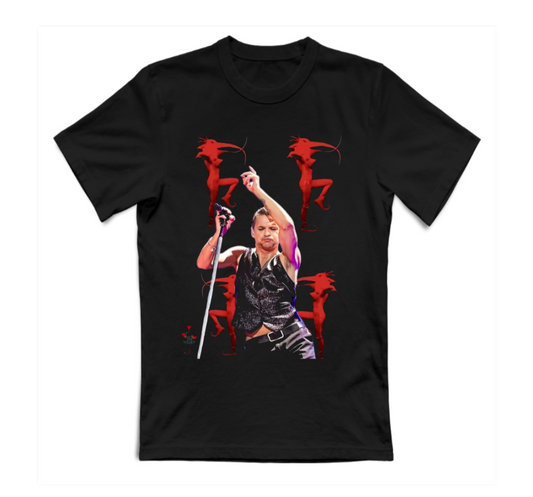 T-SHIRT UNISEX ADULTI E BAMBINI DEPECHE MODE DAVE GAHAN