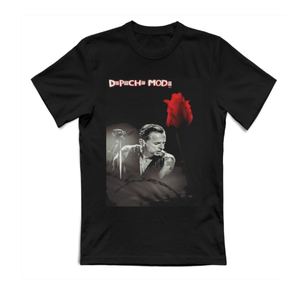 T-SHIRT UNISEX ADULTI E BAMBINI DEPECHE MODE DAVE