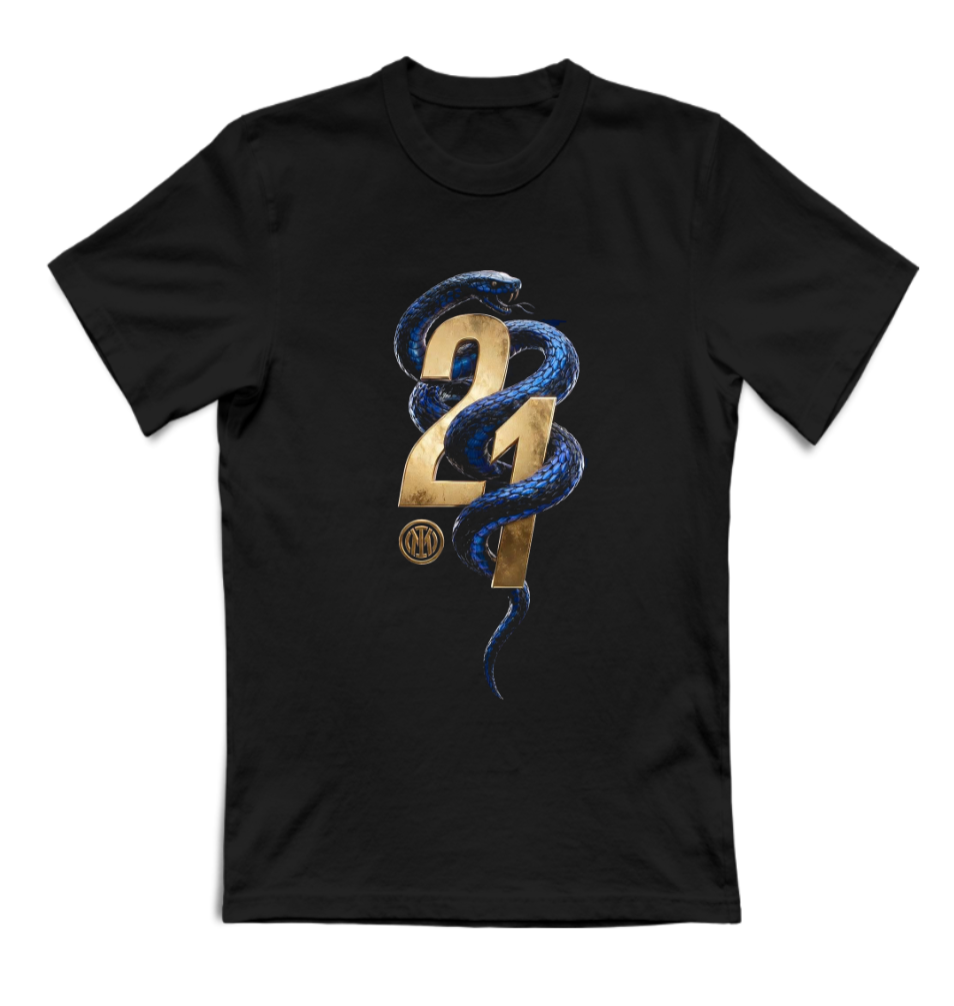 T-SHIRT UNISEX ADULTI E BAMBINI INTERNA21ONALE BLACK AND BLUE